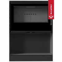 Печь Kratki PRO KARI 80/W (Черная футеровка, с доводчиком)