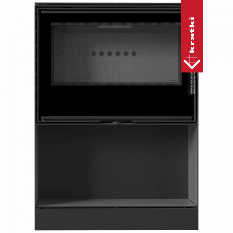 Печь Kratki PRO KARI 80/W (Черная футеровка, с доводчиком)