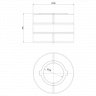 Комплект бетонных теплоаккумулирующих дисков d-150мм (6 шт., 3 слоя, V2)