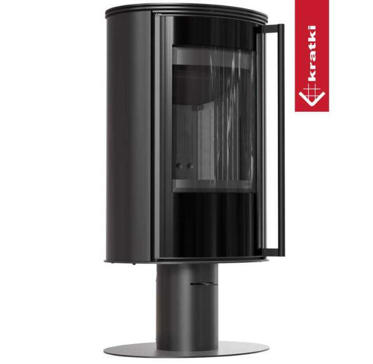 Печь Kratki PRO ERIK на опоре поворотный (Чёрная футеровка)